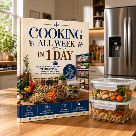 Cook for the whole week in one day – Preparation, freezing, storage, and freezer organization.