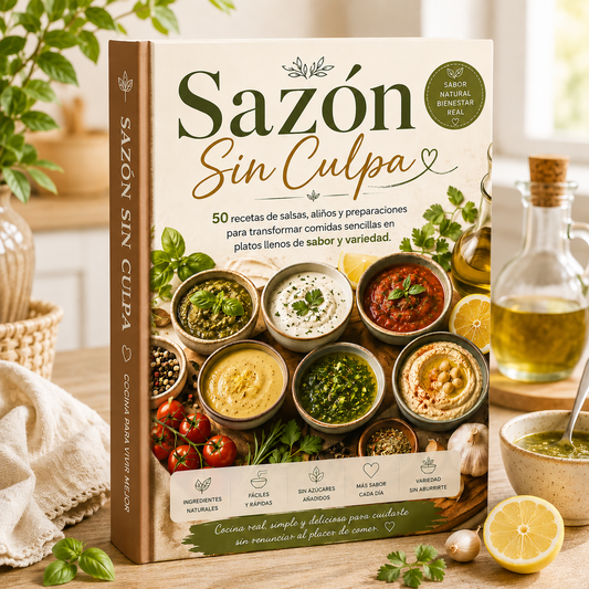 Guilt-Free Seasoning - 50 Recipes for sauces, dressings, and preparations to transform your meals and enjoy every flavorful bite.